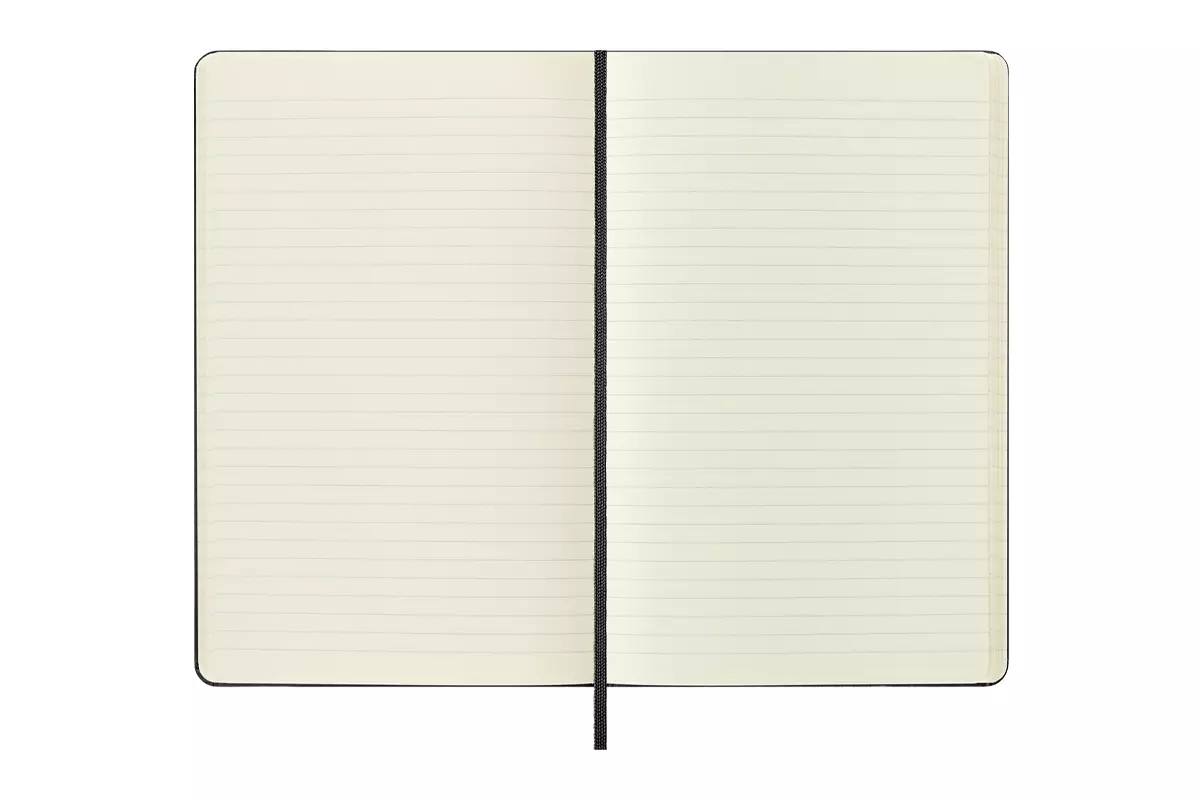 Een Moleskine Ruled/Plain Hardcover Notebook Large Black/White (set of 2) koop je bij Moleskine.nl